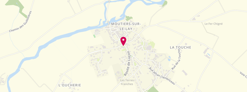 Plan de Relais des 4 Routes, 1 Route de Luçon, 85320 Moutiers-sur-le-Lay