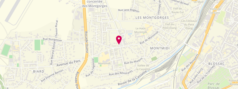 Plan de ANDRIEUX Eric, 164 Rue Georges Guynemer, 86000 Poitiers