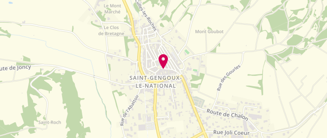 Plan de AVONTURE Guy, Rue du Commerce, 71460 Saint-Gengoux-le-National