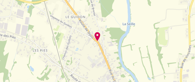 Plan de Le Guidon, 100 Rue du Guidon, 71500 Louhans