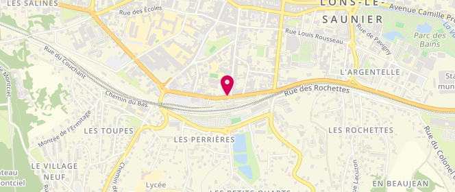 Plan de Café du Chemin de Fer, 16 Boulevard Gambetta, 39000 Lons-le-Saunier