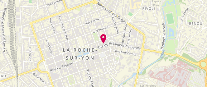Plan de Le Fontenoy, 29 Rue du Président de Gaulle, 85000 La Roche-sur-Yon