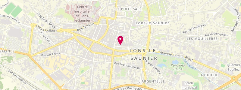 Plan de JACQUES Catherine, 3 Rue Pasteur, 39000 Lons-le-Saunier