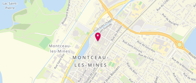 Plan de SNC Marcell Tabac, 5 Rue Danton, 71300 Montceau-les-Mines