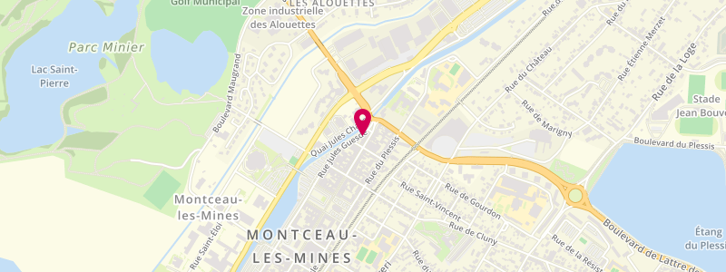 Plan de Le Khedive, 4 Rue de la République, 71300 Montceau-les-Mines