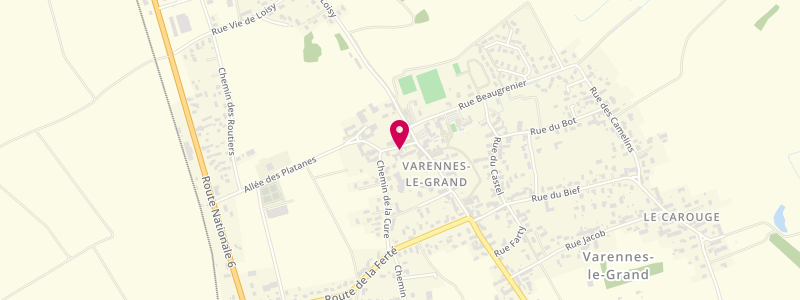 Plan de Bar des Sports, 9 Rue de l'Église, 71240 Varennes-le-Grand