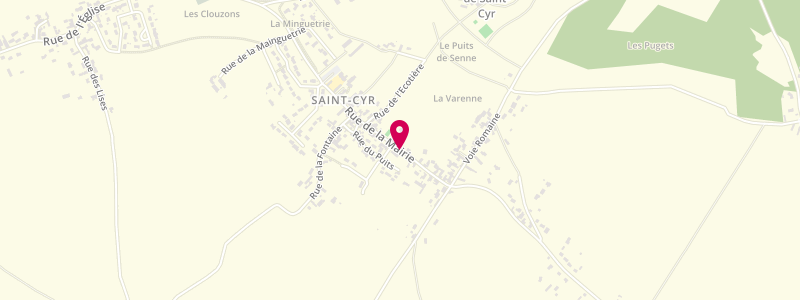 Plan de Bar de la Fontaine, 20 Rue Mairie, 86130 Saint-Cyr