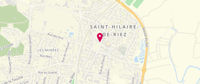 Plan de Le Centre, 22 Rue Georges Clemenceau, 85270 Saint-Hilaire-de-Riez
