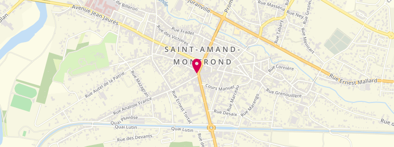 Plan de SADIP / Maison de la Presse, 1 Place Mutin, 18200 Saint-Amand-Montrond