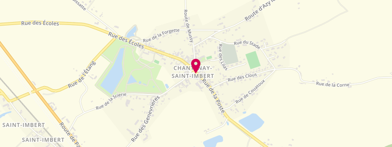 Plan de Le P'tit Chantenay, 27 place de l'Église, 58240 Chantenay-Saint-Imbert