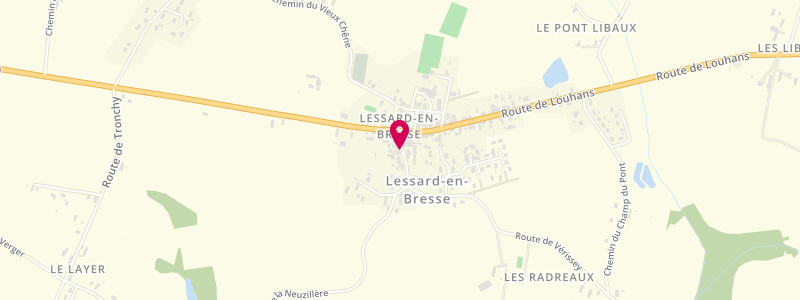 Plan de Chez Patrick, 8 Mairie, 71440 Lessard-en-Bresse