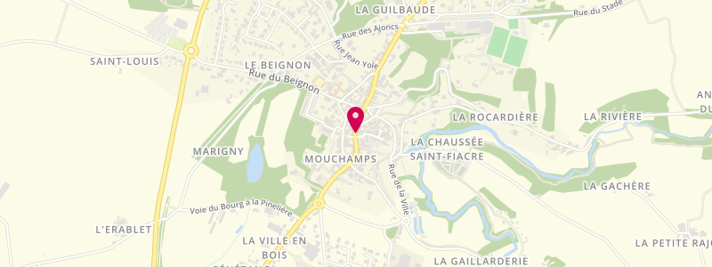 Plan de BRISARD Marie, 10 Place Clemenceau, 85640 Mouchamps