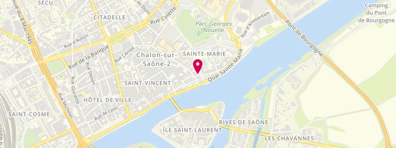 Plan de Le Manon, 5 Rempart Sainte Marie, 71100 Chalon-sur-Saône