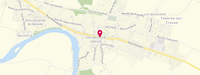 Plan de Le P'tit Zinc, 2 Rue Pasteur, 37290 Yzeures-sur-Creuse