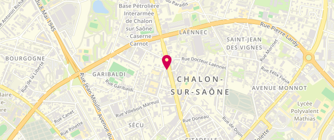 Plan de Le Havane, 41 avenue de Paris, 71100 Chalon-sur-Saône