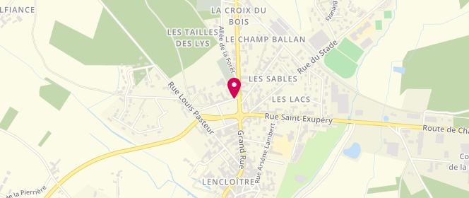 Plan de Le Barsalino, 6 place du Champ de Foire, 86140 Lencloître