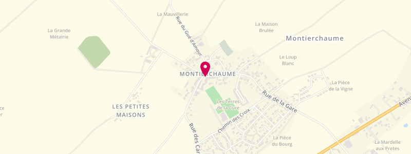 Plan de Chez Aline, 5 place Raymond Couturier, 36130 Montierchaume