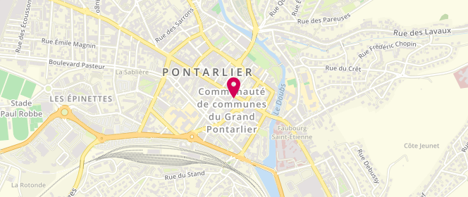 Plan de Le Khédive, 29 Rue de la République, 25300 Pontarlier