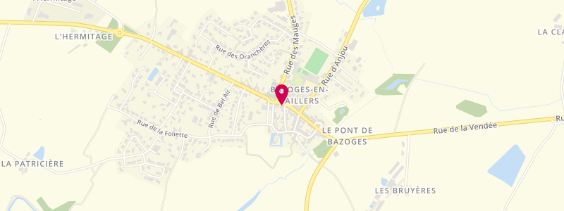 Plan de Le Baz'bar, 41 Rue de la Vendée, 85130 Bazoges-en-Paillers