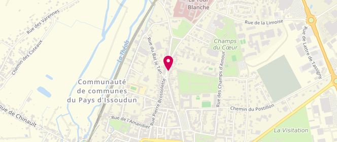 Plan de Bistrot le Brocelliande, 14 Faubourg de la Croix Rouge, 36100 Issoudun