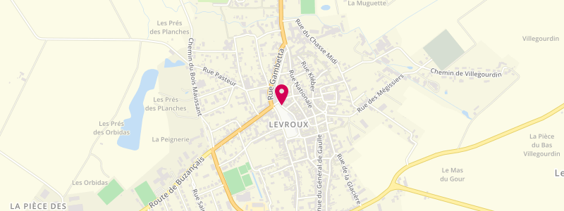 Plan de Le Chiquito, 3 place de la République, 36110 Levroux