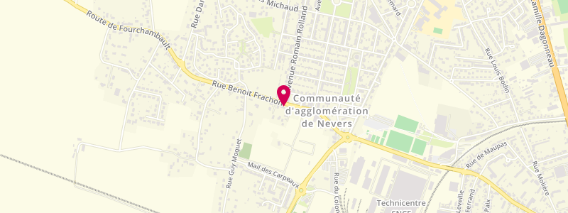 Plan de Le Clos Saint Louis, 23 Rue Benoît Frachon, 58640 Varennes-Vauzelles