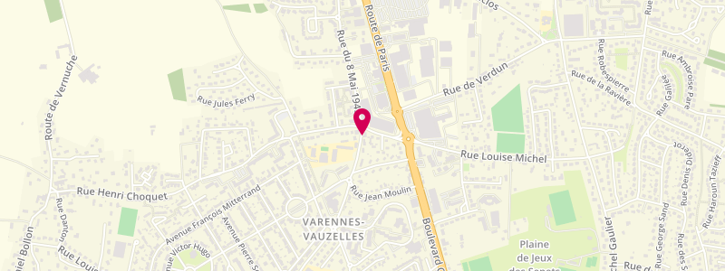 Plan de Le Rond Point, 86 Rue Louis Bodin, 58640 Varennes-Vauzelles