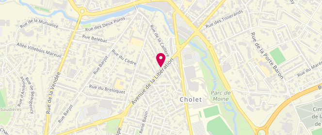 Plan de Les Gitanes, 18 avenue de la Libération, 49300 Cholet