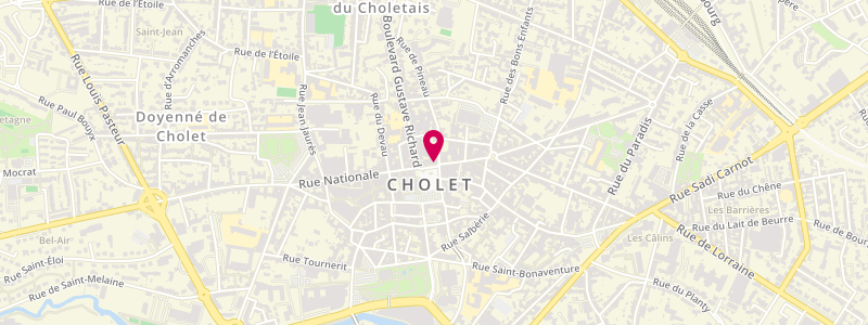 Plan de La Civette, 23 place Travot, 49300 Cholet