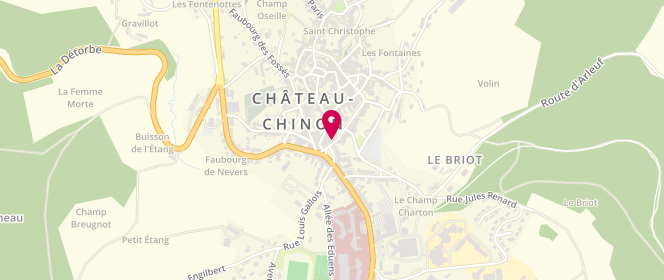 Plan de Maison de la Presse, 3 Boulevard de la République, 58120 Château-Chinon (Ville)
