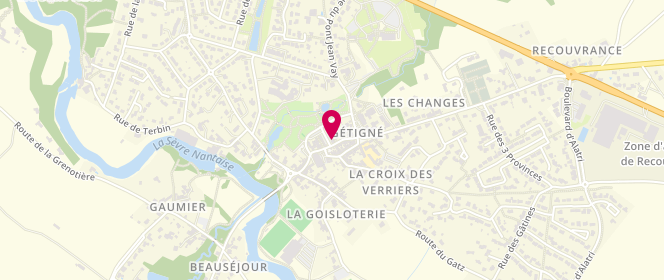 Plan de Le Relais des Trois Provinces, 6 place du Fournil, 44190 Gétigné