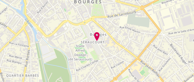 Plan de Le Seraucourt, 25 Rue de Séraucourt, 18000 Bourges