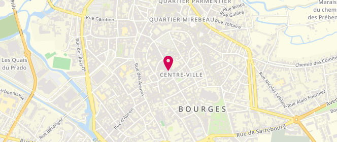 Plan de Le Khedive, 18 Rue Moyenne, 18000 Bourges
