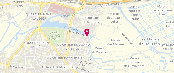 Plan de FERNANDES Sandrine, 144 Rue Edouard Vaillant, 18000 Bourges