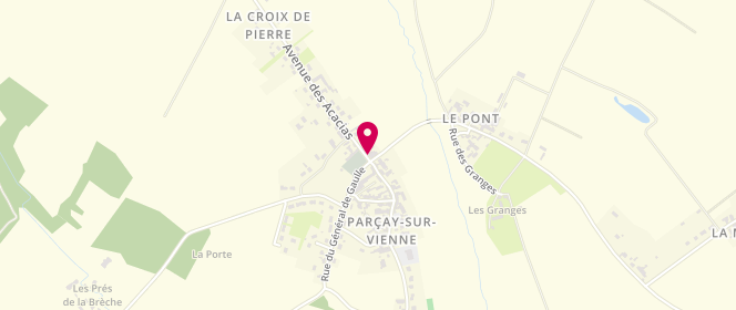 Plan de Chez Bilou 2, 2 avenue des Acacias, 37220 Parçay-sur-Vienne