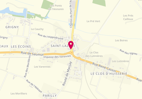 Plan de Le Saint Lazare, 27 Bis avenue Saint-Lazare, 37500 Chinon