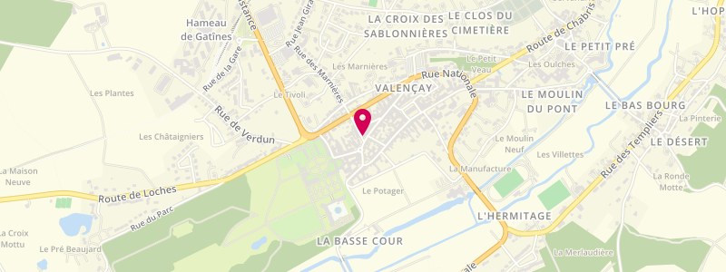 Plan de Le Talleyrand, 1 Rue de la République, 36600 Valençay
