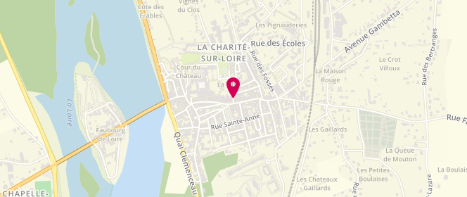 Plan de Le Royal Club, 67 Rue Camille Barrère, 58400 La Charité-sur-Loire