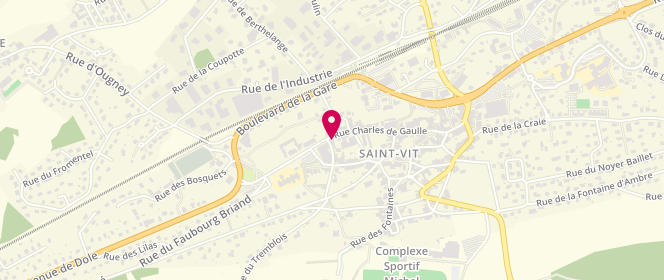 Plan de L'Echoppe, 33 Rue Charles de Gaulle, 25410 Saint-Vit