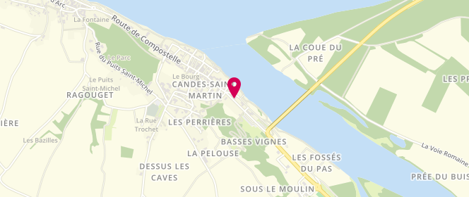 Plan de La P'tite Vienne, 3 Route de Compostelle, 37500 Candes-Saint-Martin