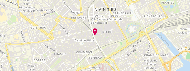 Plan de Nao'smoke, 2 allée Penthièvre, 44000 Nantes