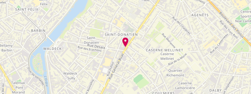 Plan de Le Saint Donatien, 140 Rue Général Buat, 44000 Nantes
