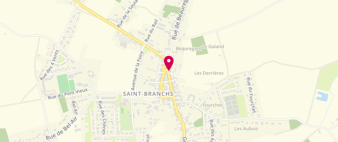Plan de Francine Leveque, 11 place du 11 Novembre, 37320 Saint-Branchs