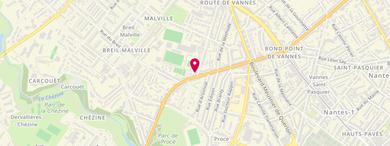 Plan de Le Marigny, 64 Bis Boulevard des Anglais, 44100 Nantes