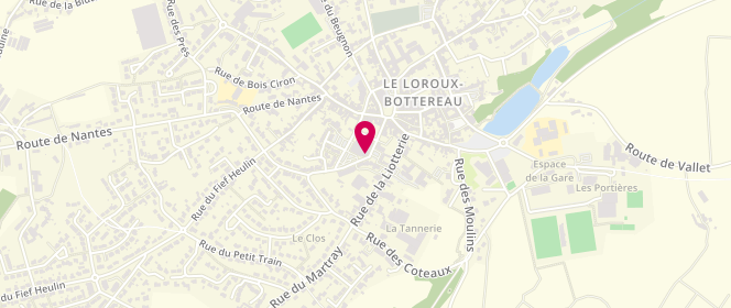 Plan de Le Longchamp, 27 Rue Guillaume Botterel, 44430 Le Loroux-Bottereau