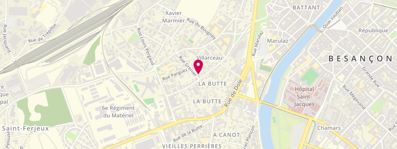 Plan de Le Petit Villarceau, 19 avenue Villarceau, 25000 Besançon