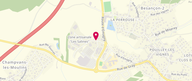 Plan de Pretet Fils SNC, Zone Artisanale Salines, Centre Commercial Super U, 25115 Pouilley-les-Vignes