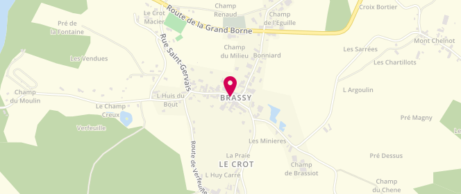 Plan de La Brassycoise, 37 Rue Saint-Gervais, 58140 Brassy