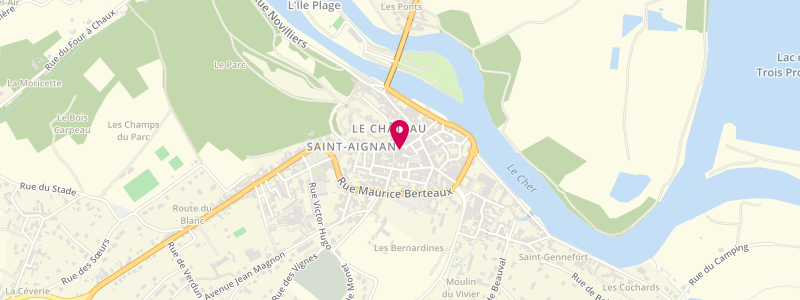 Plan de Le Lapin Blanc, 4 Rue du Four, 41110 Saint-Aignan