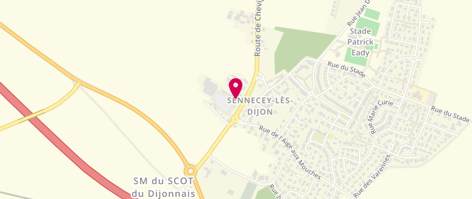 Plan de Le Saint Maurice, Route de Chevigny, 21800 Sennecey-lès-Dijon